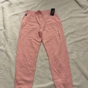 Light pink jogger sweatpants ralph lauren
